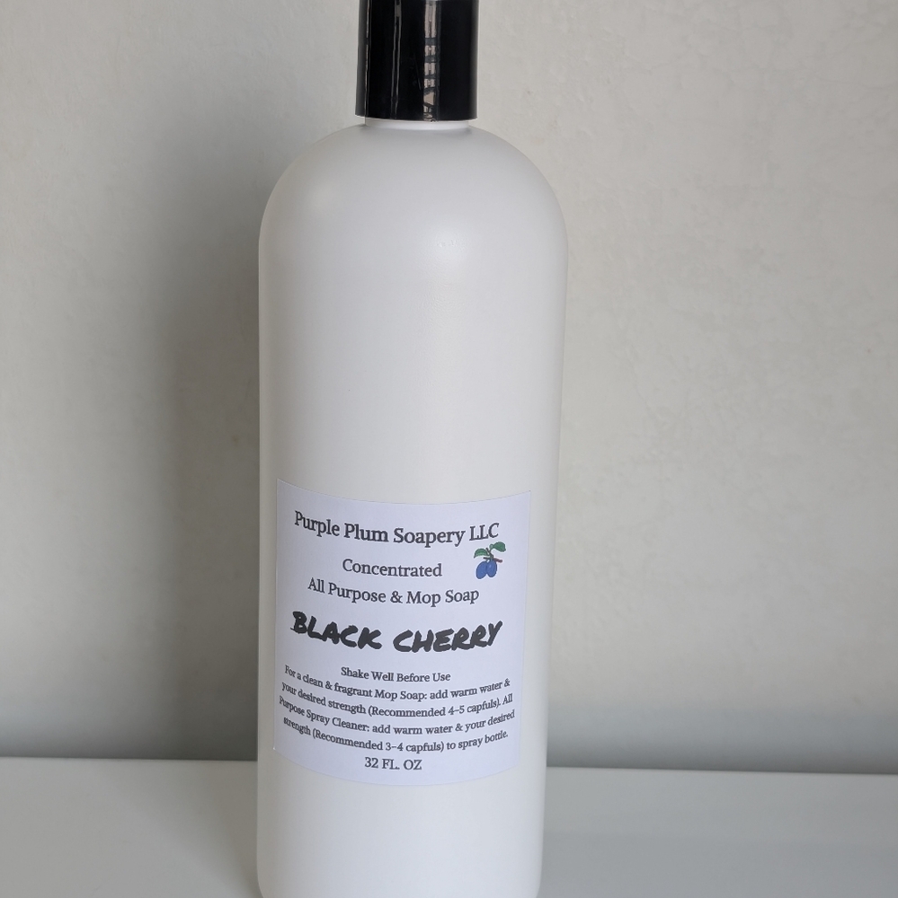 Black Cherry 🍒 Purple Plum Soapery All Purpose & Mop Soap-Concentrated-32oz.